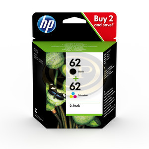 HP N9J71AE tintapatron Multipack No.62 / 2 doboz/ csomag