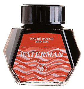 Tinta üveges -51063- 50ml piros Waterman
