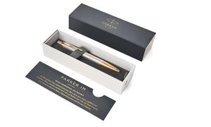 Golyóstoll Parker Royal IM Premium warm szürke cizellált, arany klipsz 1931687