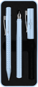 Faber-Castell Töltőtoll+Golyóstoll készlet 2db-os GRIP 2010 Harmónia égkék test szín M-es/XB-s heggyel fém díszdobozban