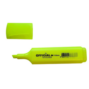 Sz&ouml;vegkiemelő OFFICIAL REDACTOR lapos 1-5mm s&aacute;rga