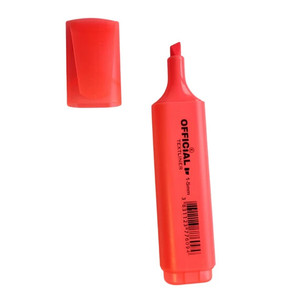 Sz&ouml;vegkiemelő OFFICIAL REDACTOR lapos 1-5mm piros