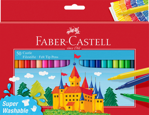 Faber-Castell Filctollkészlet 50db-os kastélyos
