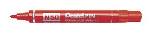 Pentel Marker alkoholos piros N50, 2mm hegy, Íráshossz kb. 1000 méter.