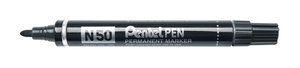 Pentel Marker alkoholos fekete N50, 2mm hegy, Íráshossz kb. 1000 méter.