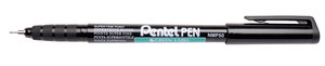 Pentel Marker alkoholos tűhegyű fekete NMF50