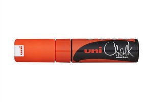 Folyékony krétamarker, UNI-BALL PWE-8K, fluo narancs