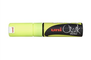 Folyékony krétamarker, UNI-BALL PWE-8K, fluo sárga