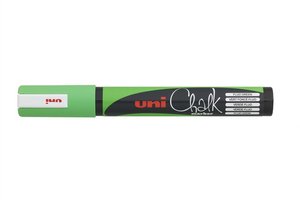 Folyékony krétamarker, UNI-BALL PWE-5M, fluo zöld kúpos hegy