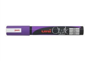 Folyékony krétamarker, UNI-BALL PWE-5M, lila kúpos hegy