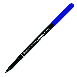 Permanent marker Centropen kék 2536 kerek hegy, 2mm