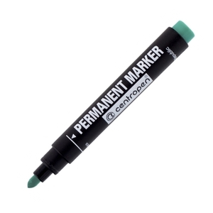 Alkoholos permanent marker Centropen 8566 zöld, kerek hegyű
