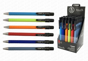 Vinson X6 Touch Golyóstoll nyomógombos, vegyes tolltest, kék írás