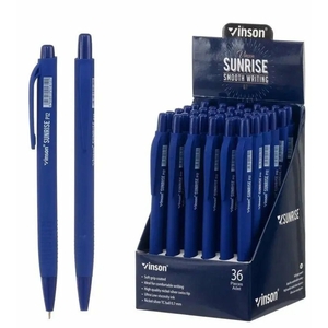 Vinson P12 Touch Golyóstoll nyomógombos, kék tolltest, kék írás