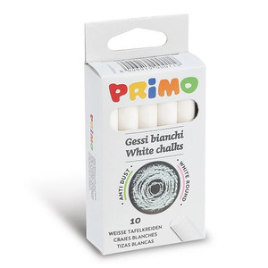 T&aacute;blakr&eacute;ta PRIMO pormentes, kerek feh&eacute;r, 10db-os
