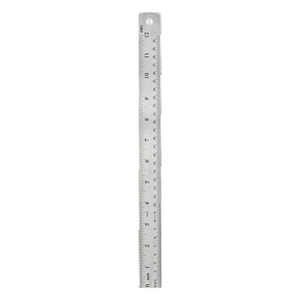Vonalzó, fém, 30 cm, DELI PRO