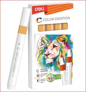 DELI Akrilmarker / színkód: 55 - Orange Yellow