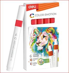 DELI Akrilmarker / színkód: 36 - Red
