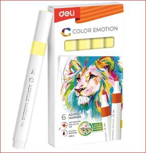 DELI Akrilmarker / színkód: 63 - Lemon Yellow