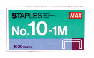Tűzőkapocs MAX No.10. 1000db/doboz