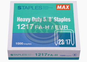 Tűzőkapocs MAX 1217FA-H/23/17 110-170lap 1000db/doboz