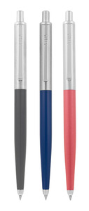 Golyóstoll Zebra 901, metál piros test, kék írás, írásvastagság:0,24mm