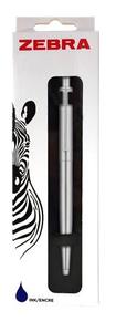 Golyóstoll Zebra 901, fémhatású test, kék írás, írásvastagság:0,24mm