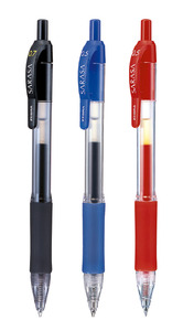 Zselés roller Zebra Sarasa Gel 0,5 piros nyomógombos