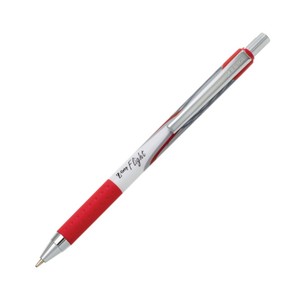 Golyóstoll Zebra Z-Grip Flight, gumifogós, piros írás, 0,27mm írásvastagság