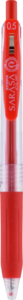 Zselés toll Zebra Sarasa Clip, nyomógombos, gumifogós, piros írás, 0,33mm írásvastagság