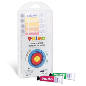 Tempera PRIMO tubusos k&eacute;szlet 245T12PP  12x7,5ml