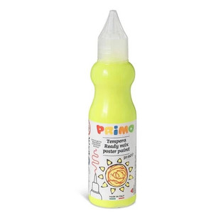 Tempera PRIMO 50ml, finomkih&uacute;z&oacute;val 2001BRF50210 neon s&aacute;rga