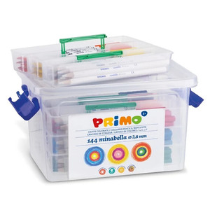 Sz&iacute;nesceruza PRIMO Minabella k&ouml;z&eacute;pvastag, 144db,12x12 sz&iacute;n, műa. dobozban