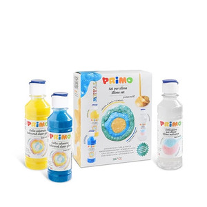 Ragaszt&oacute; PRIMO Slime Set aktiv&aacute;tor+ 2db Metalic v&iacute;zb&aacute;zis&uacute;, foly&eacute;kony, 3x240ml