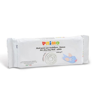 Gyurma levegőn kem&eacute;nyedő 1000g PRIMO 2856MOD1000B feh&eacute;r