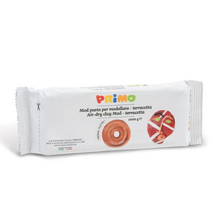 Gyurma levegőn kem&eacute;nyedő 1000g PRIMO 2866MOD1000T terrakotta