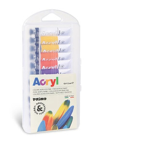 Akrilfest&eacute;k PRIMO HOBBY & PROFESSIONAL 12x7,5ml k&eacute;szlet 407TA12PP