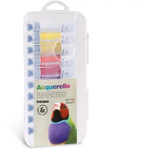Akvarellfest&eacute;k PRIMO HOBBY & PROFESSIONAL tubusos k&eacute;szlet, 10x18ml
