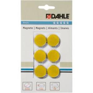 Mágnes kör 24mm SÁRGA DAHLE <6db/csom>