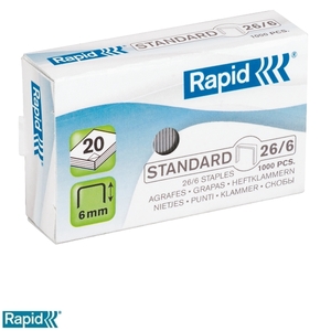 Tűzőkapocs Rapid 26/6 horganyzott 1000db/doboz 24861300