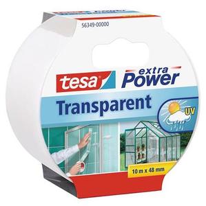 Ragasztószalag, textil erősítésű, 48 mm x 10 m, TESA, Extra Power, átlátszó