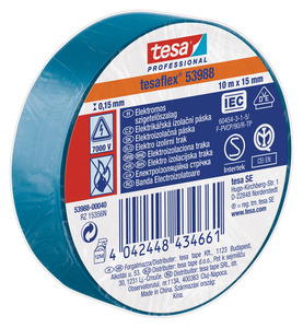 Szigetelőszalag TESA 53947-00, 10m x 15mm, kék