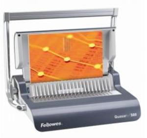 Spirálozógép, műanyag spirálkötéshez, manuális, 500 lap, FELLOWES Quasar+