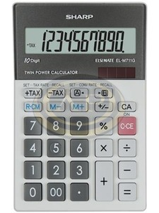 Sz&aacute;mol&oacute;g&eacute;p, asztali, 10 sz&aacute;mjegy, SHARP EL-M711G