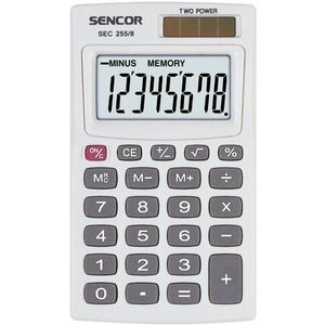 Zsebszámológép -SEC 255/8- 8digit SENCOR