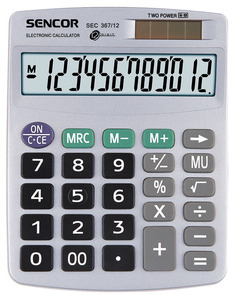 Számológép SEC 367/12 SENCOR 7977-1768