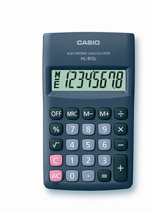 Zsebszámológép Casio HL-815 8 számjegyes