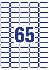Avery átlátszó címzés etikett 38 x 21,2 mm  25 ív/csomag