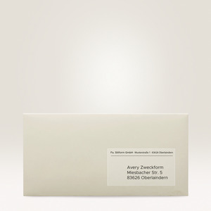 Avery átlátszó címzés etikett 38 x 21,2 mm  25 ív/csomag