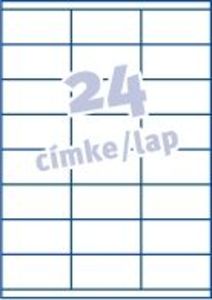 Etikett Avery 70x35mm fehér, 100 lapos (2400 címke)